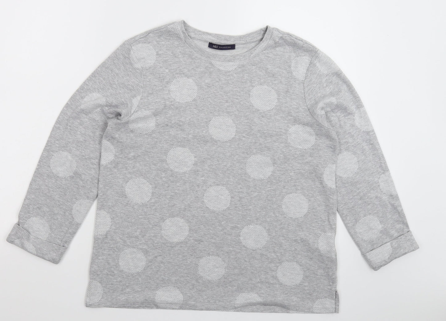 Womens UK Size 12 Marks and Spencer Grey Pullover Sweatshirt