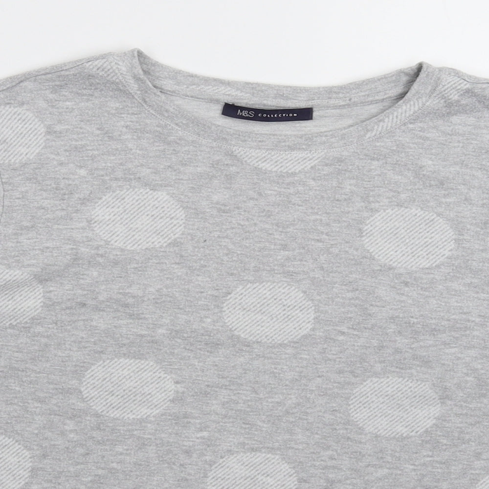 Womens UK Size 12 Marks and Spencer Grey Pullover Sweatshirt