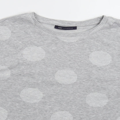 Womens UK Size 12 Marks and Spencer Grey Pullover Sweatshirt