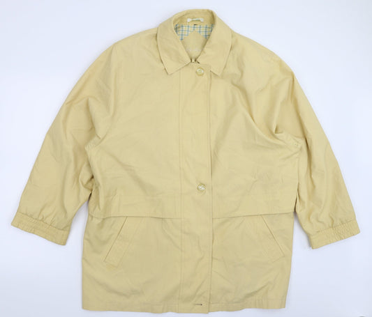 Berkertex Womens Yellow   Jacket Coat Size 20