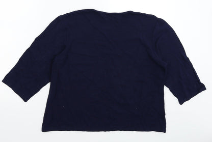 Just Elegance Womens Blue   Pullover Jumper Size 18