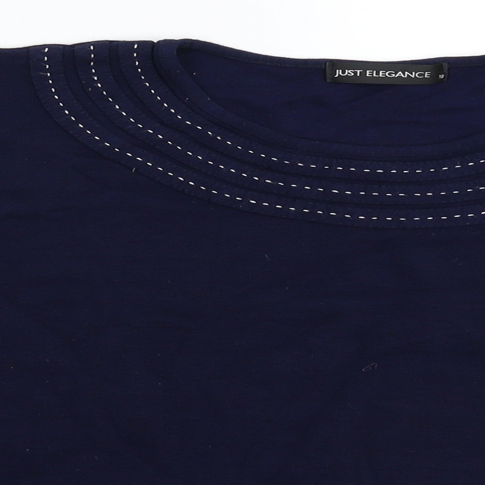 Just Elegance Womens Blue   Pullover Jumper Size 18