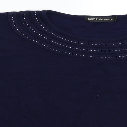Just Elegance Womens Blue   Pullover Jumper Size 18