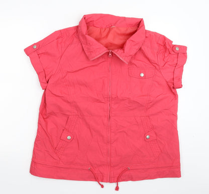 E-vie Womens Pink   Jacket  Size 18