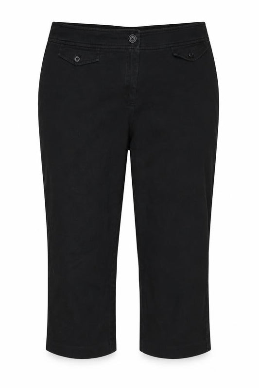 Womens UK Size 18 AMARANTO Regular Fit  Black Trousers