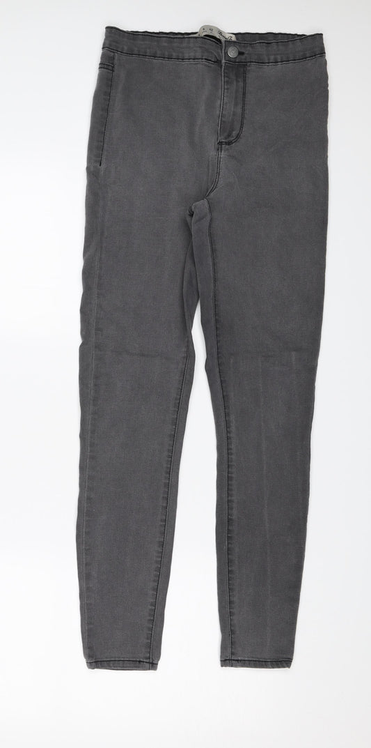 Denim & Co. Womens Black   Jegging Jeans Size 10 L27 in