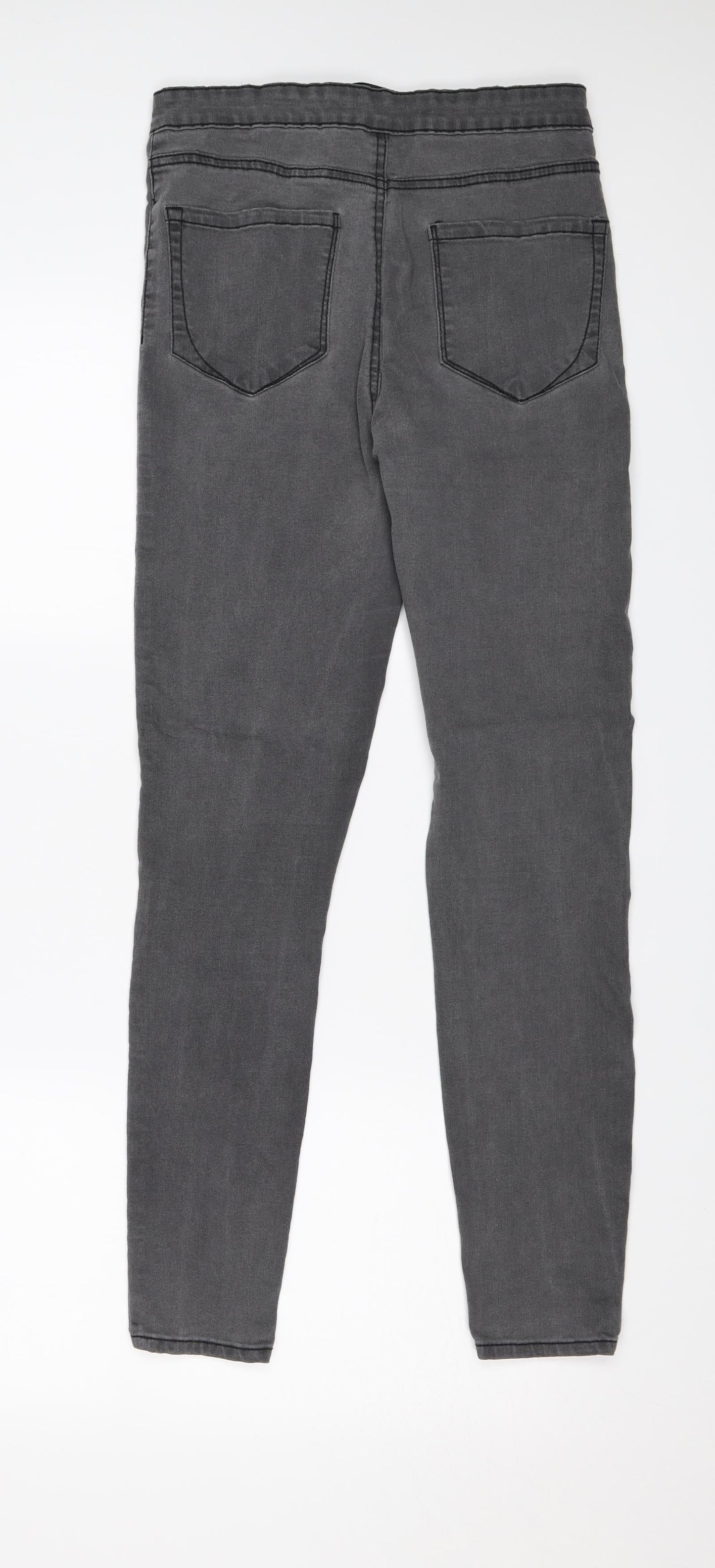 Denim & Co. Womens Black   Jegging Jeans Size 10 L27 in