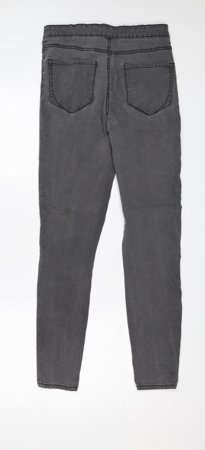 Denim & Co. Womens Black   Jegging Jeans Size 10 L27 in