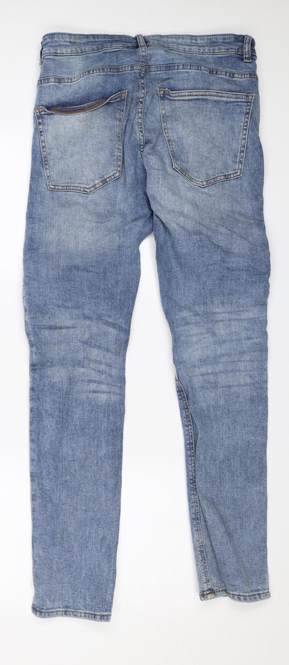 Womens UK Size 6 Divided Regular Fit Skinny Blue Jeans