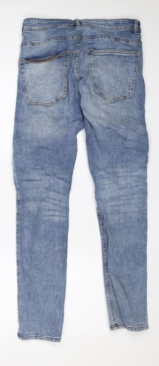Womens UK Size 6 Divided Regular Fit Skinny Blue Jeans