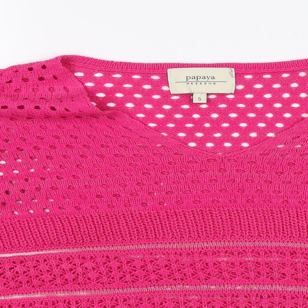 Papaya Womens Pink   Jersey Blouse Size S