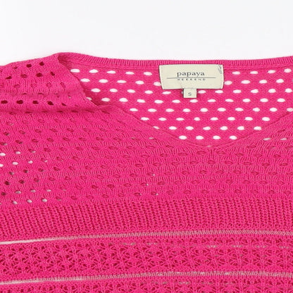 Papaya Womens Pink   Jersey Blouse Size S