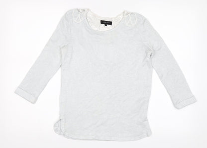 Womens UK Size 6 New Look Blue Jersey Blouse