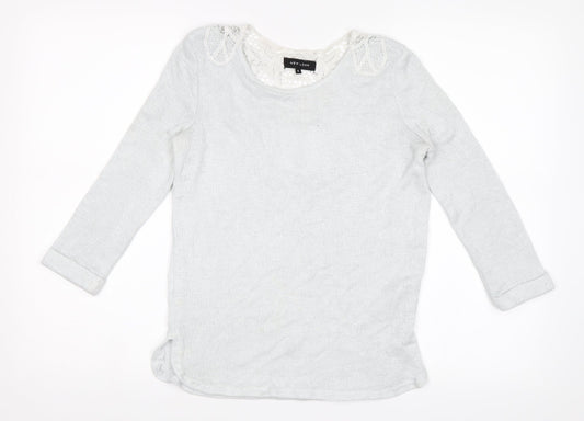 Womens UK Size 6 New Look Blue Jersey Blouse