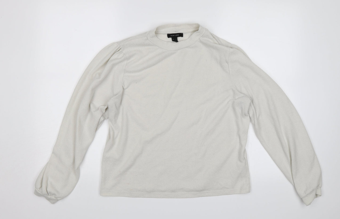 New Look Womens White   Pullover Jumper Size L