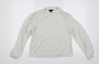 New Look Womens White   Pullover Jumper Size L
