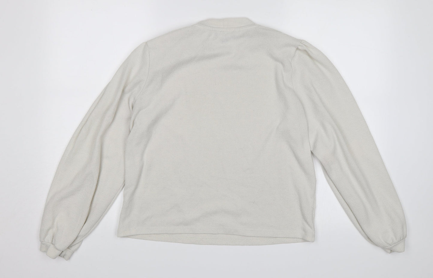 New Look Womens White   Pullover Jumper Size L