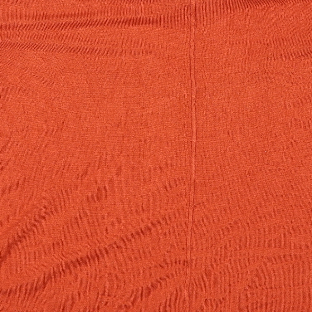 Womens UK Size 2XL Encuentro Orange Jersey Blouse