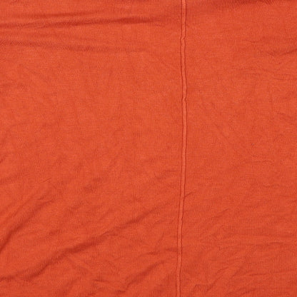 Womens UK Size 2XL Encuentro Orange Jersey Blouse