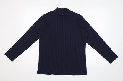 Isle Womens Blue   Jersey T-Shirt Size M