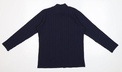 Isle Womens Blue   Jersey T-Shirt Size M