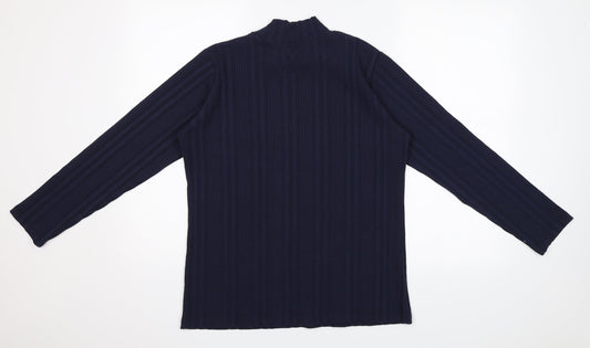 Isle Womens Blue   Jersey T-Shirt Size M