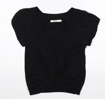 M&Co Womens Black   Shrug Jumper Size M
