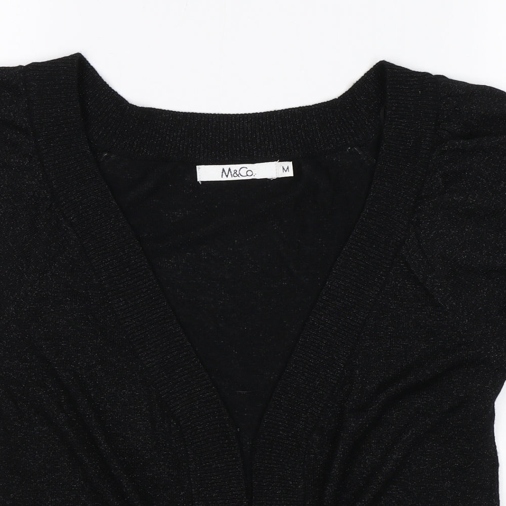 M&Co Womens Black   Shrug Jumper Size M