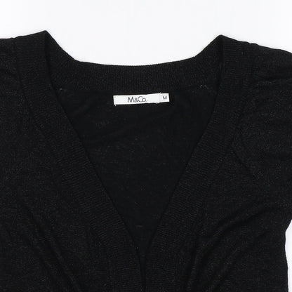 M&Co Womens Black   Shrug Jumper Size M