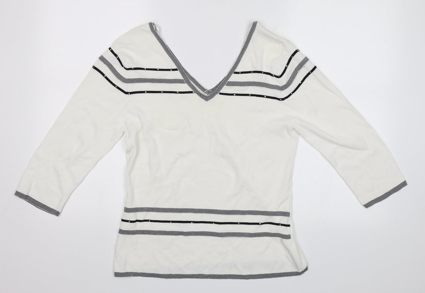 Sky designs Womens White   Pullover Jumper Size 2