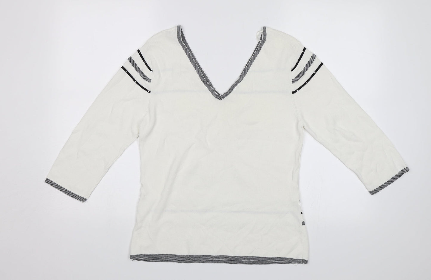 Sky designs Womens White   Pullover Jumper Size 2