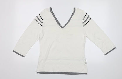 Sky designs Womens White   Pullover Jumper Size 2
