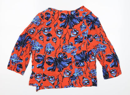 Atmosphere Womens Orange Floral  Jacket  Size 14