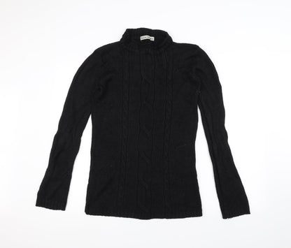 enrica venturi Womens Black  Knit Pullover Jumper Size L