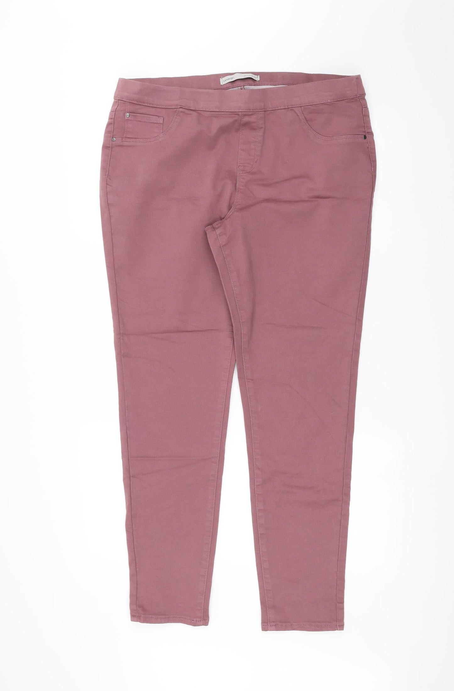 George Womens Pink   Straight Jeans Size 12 L28 in