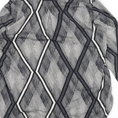 Womens UK Size 10 Espirit Black Basic Button-Up