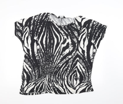 Womens UK Size M Dorothy Perkins Black Basic T-Shirt