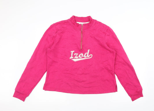 IZOD Womens Pink   Pullover Jumper Size L