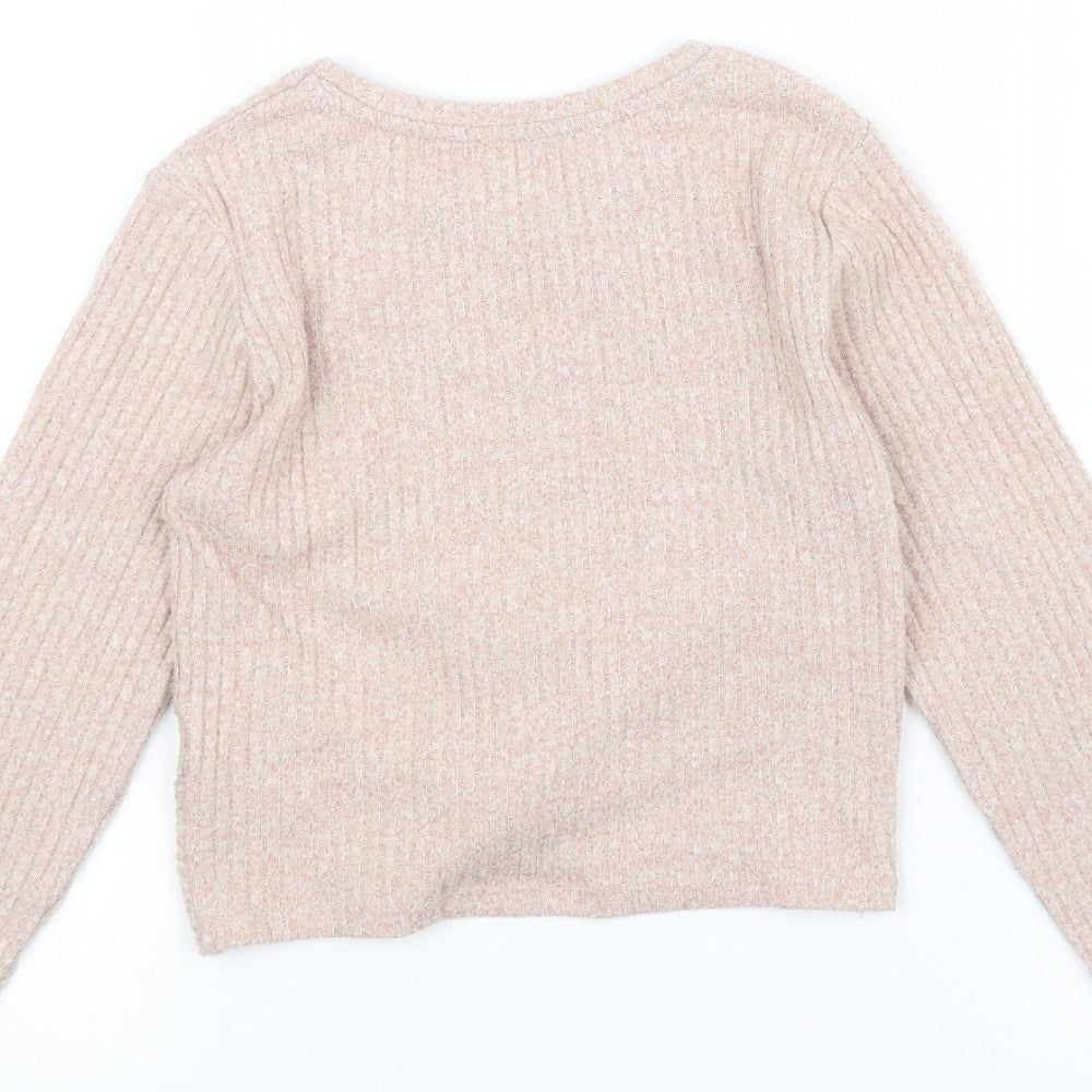 Candy Couture Girls Pink   Pullover Jumper Size 9 Years