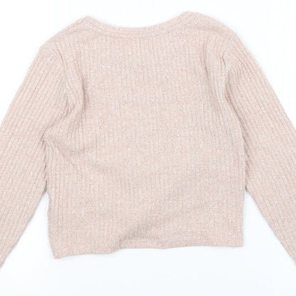 Candy Couture Girls Pink   Pullover Jumper Size 9 Years