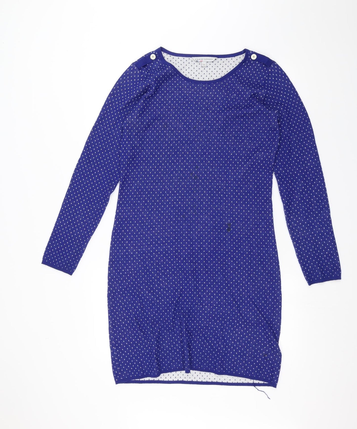 Salty Crew Womens Blue Polka Dot  A-Line  Size 12