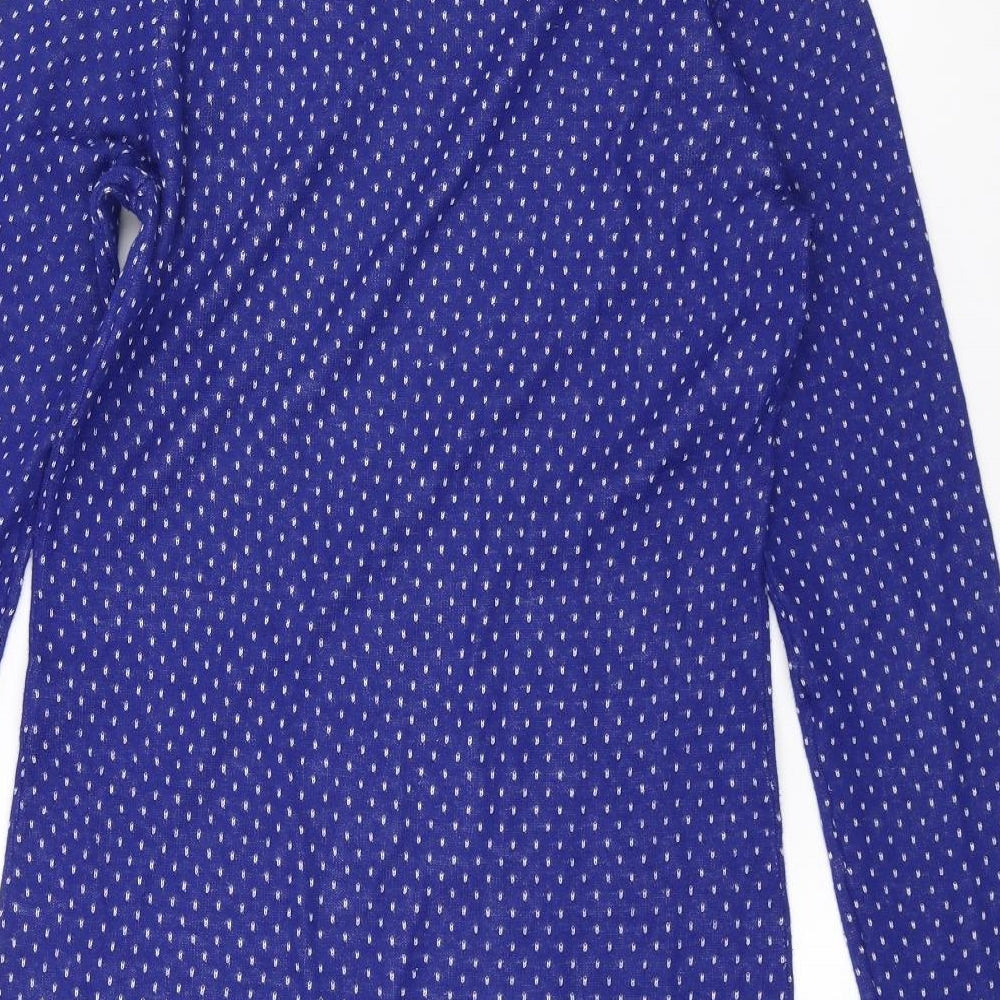 Salty Crew Womens Blue Polka Dot  A-Line  Size 12