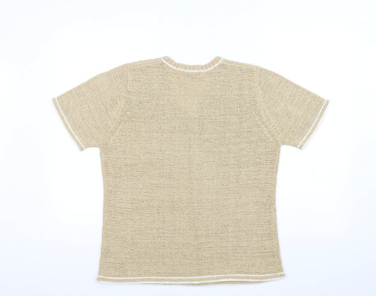 Bonmarché Womens Brown  Knit Pullover Jumper Size M
