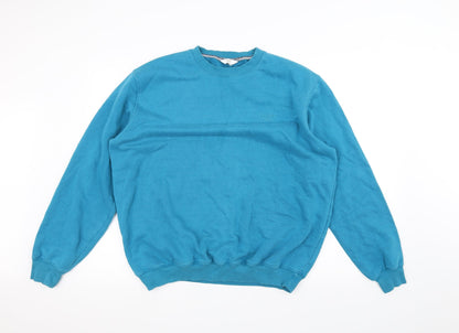 Cotton Traders Mens Blue   Pullover Jumper Size L