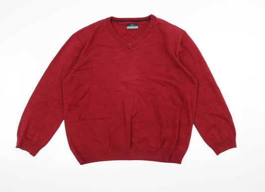 Lincoln Mens Red   Pullover Jumper Size XL