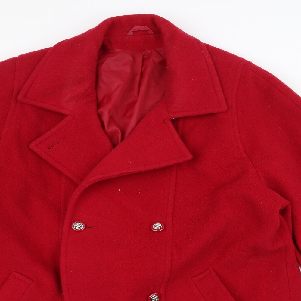 Berkertex Womens Red   Varsity Jacket Coat Size 14