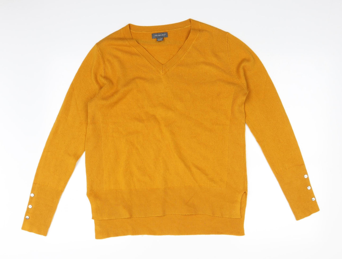 Primark Womens Yellow   Pullover Jumper Size S