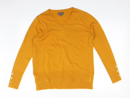 Primark Womens Yellow   Pullover Jumper Size S