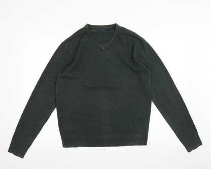 Atlantic Bay Mens Green   Pullover Jumper Size S
