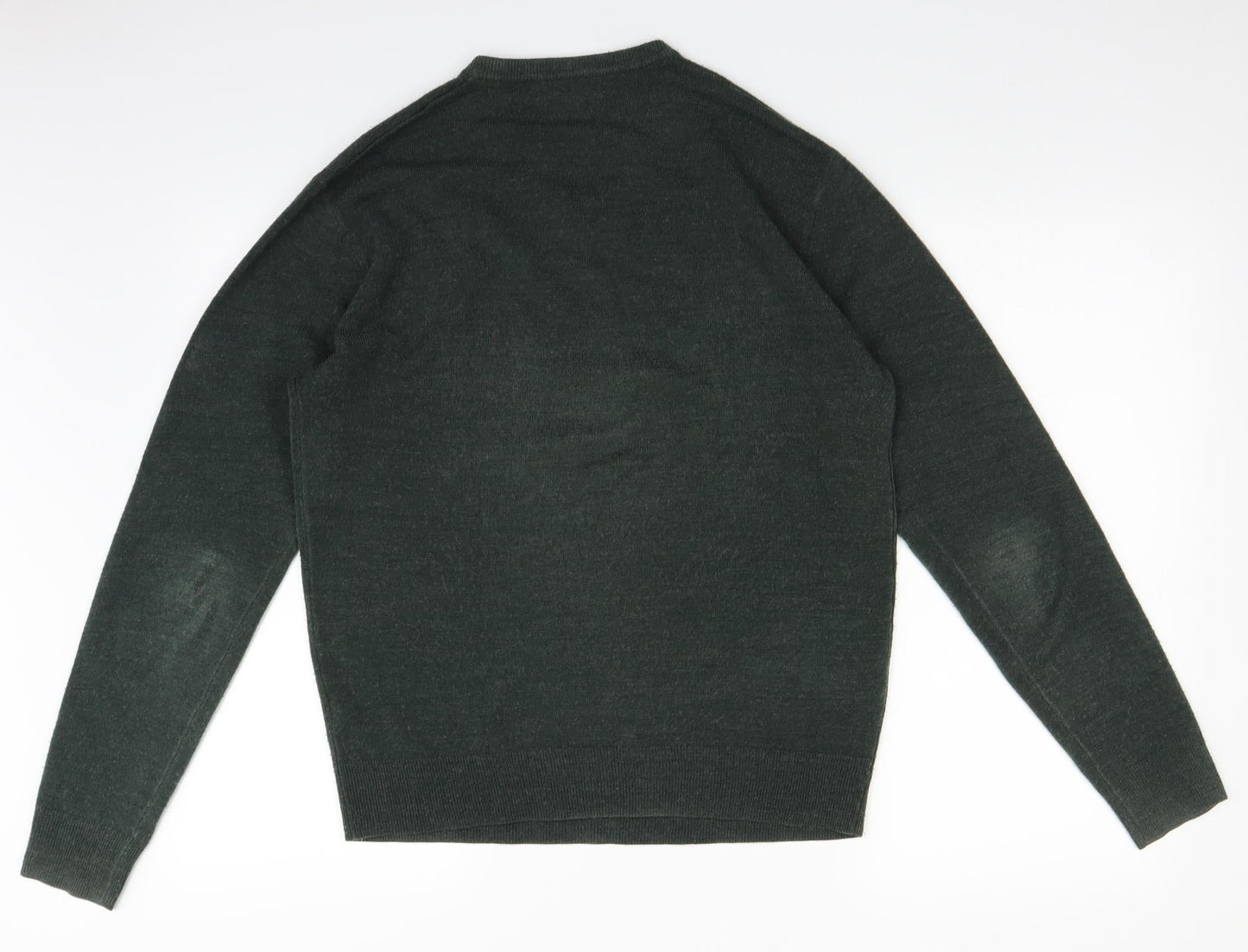 Atlantic Bay Mens Green   Pullover Jumper Size S